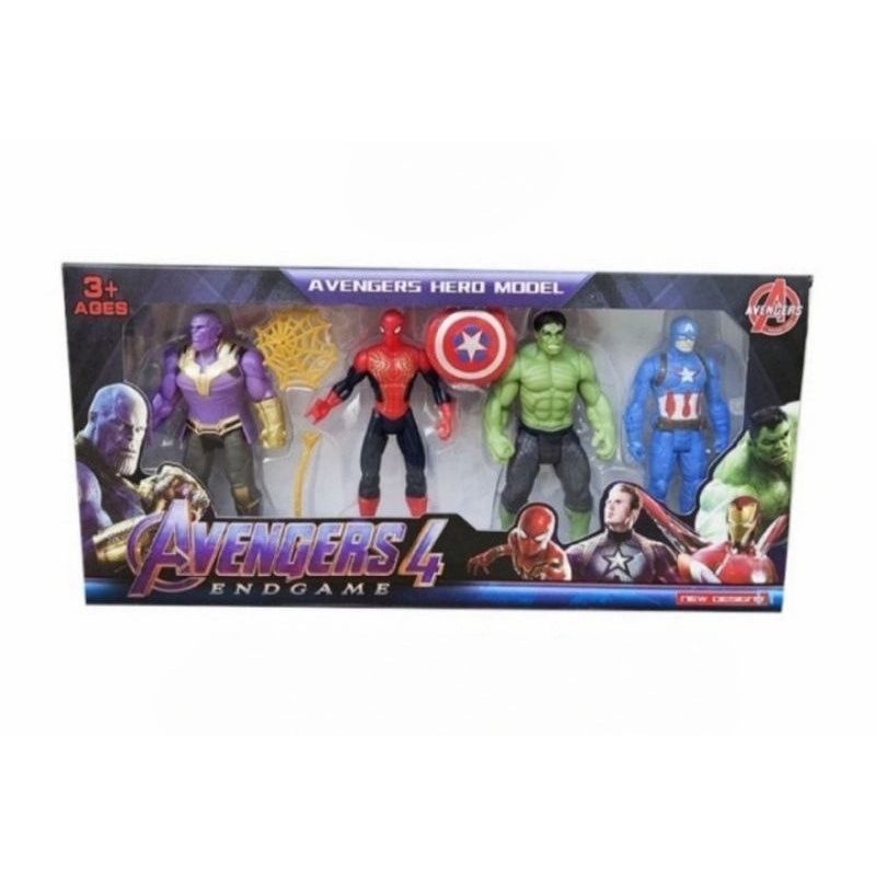 figure set avengers end game 4 pcs