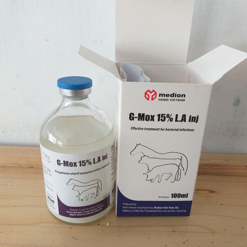 G - Mox 15 % LA Inj 100 ml antibiotik