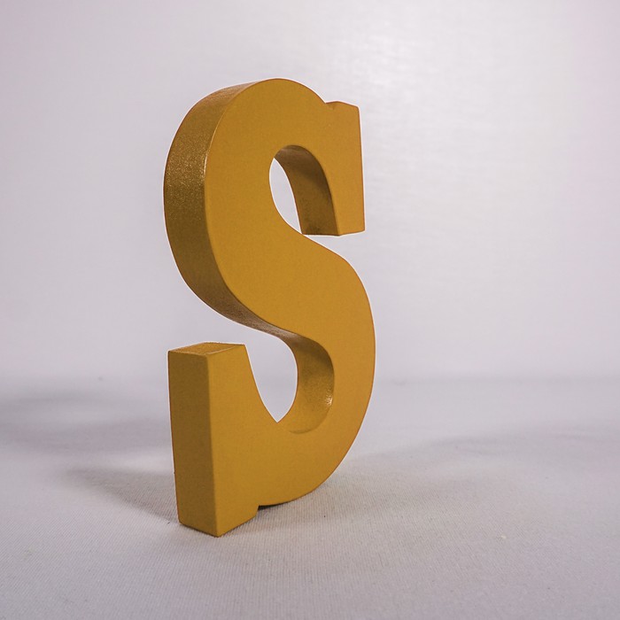 Huruf Kayu Timbul 13cm Warna Cat Duco