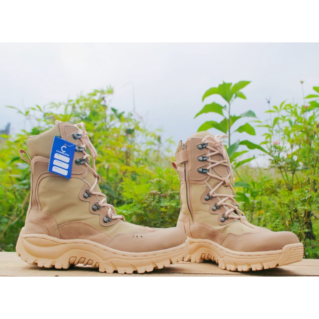 sepatu safety boots pdl chamelon kerja lapngan 9inc