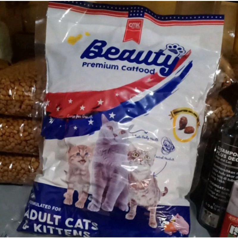 BEAUTY CAT FOOD 1KG/MAKANAN KUCING ORIGINAL