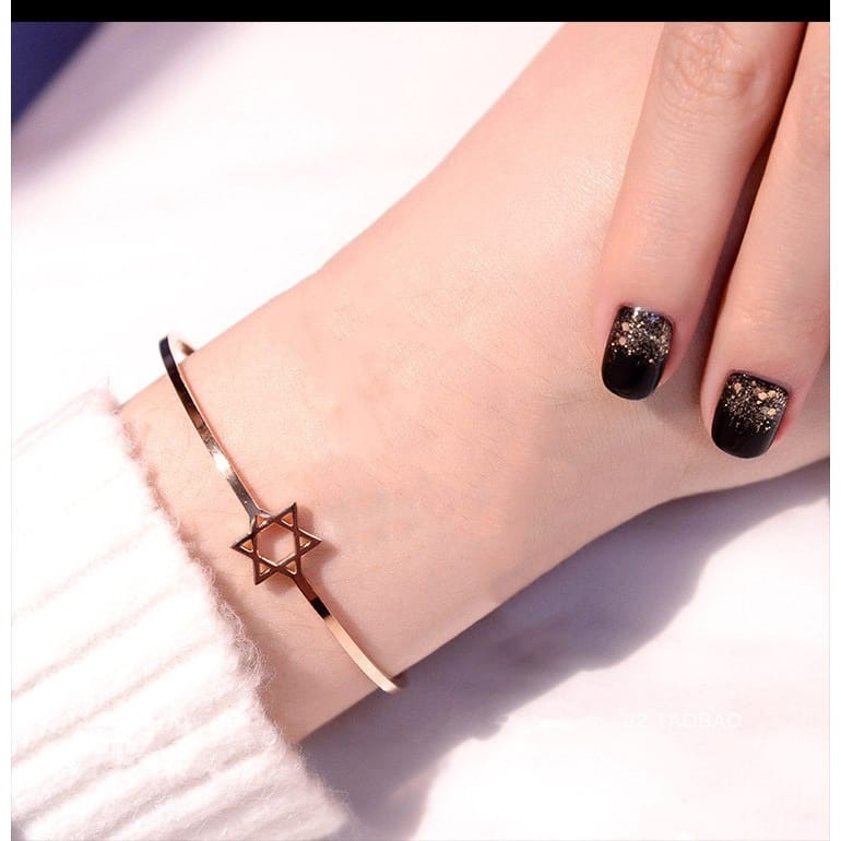 (COD) Gelang Wanita Titanium Energi Magnetik Om Mani Padme Hum ❤️❤️MALLSHOPPING❤️❤️-1