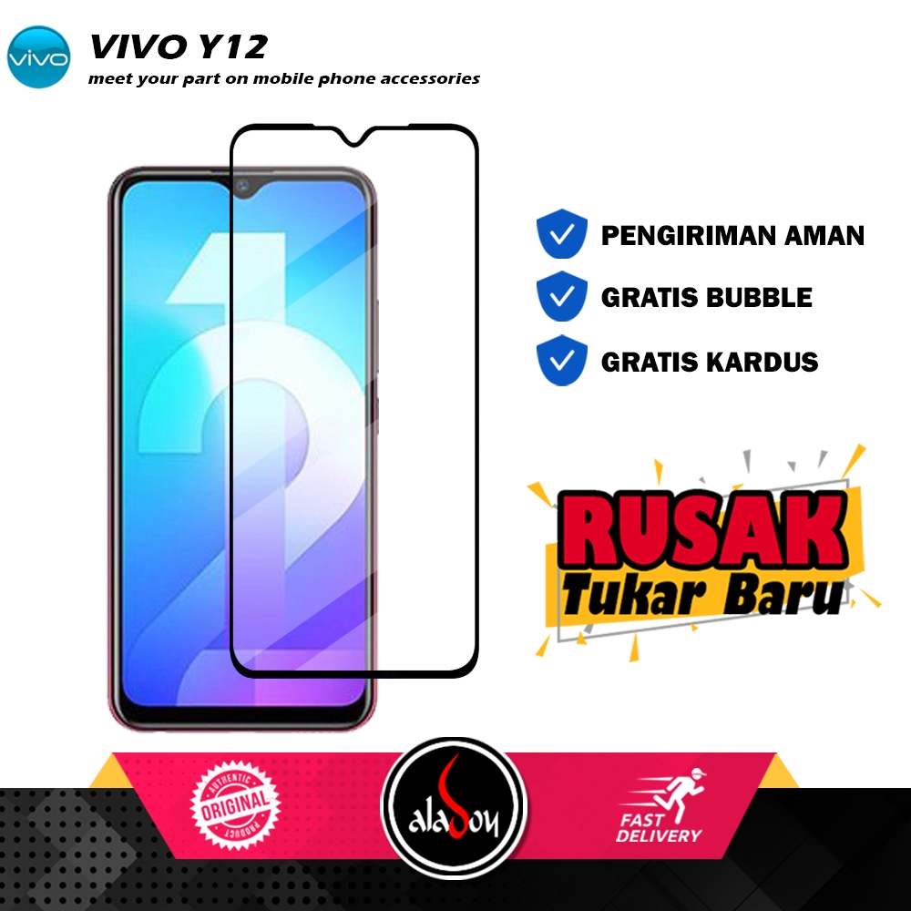 Tempered Glass VIVO Y12 Anti Gores Layar Screen Protector