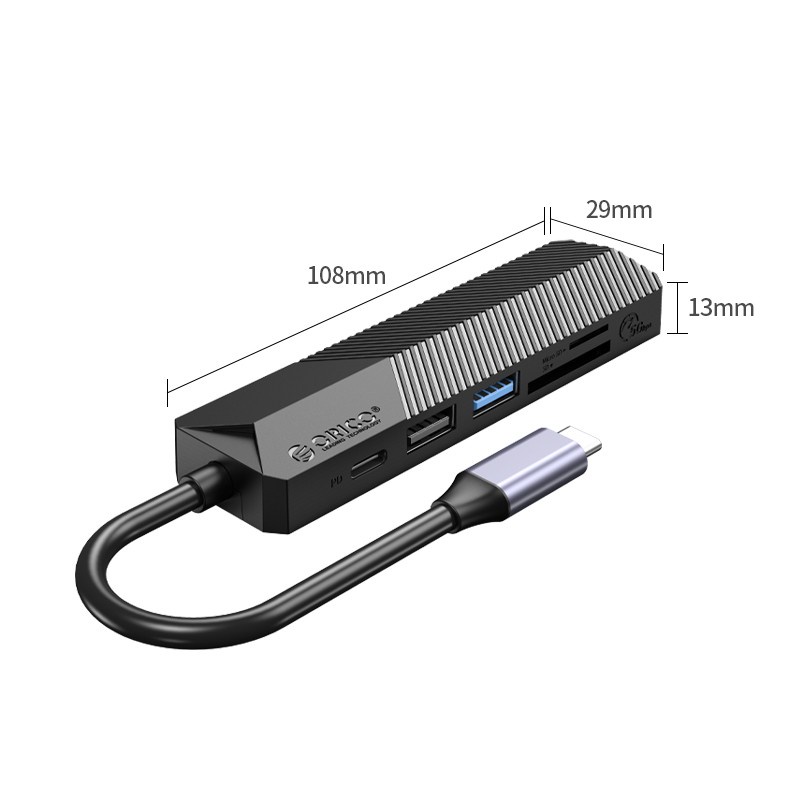 ORICO MDK-6P 6 in 1 Type-C Hub USB 3.0 USB 2.0 SD TF HDMI