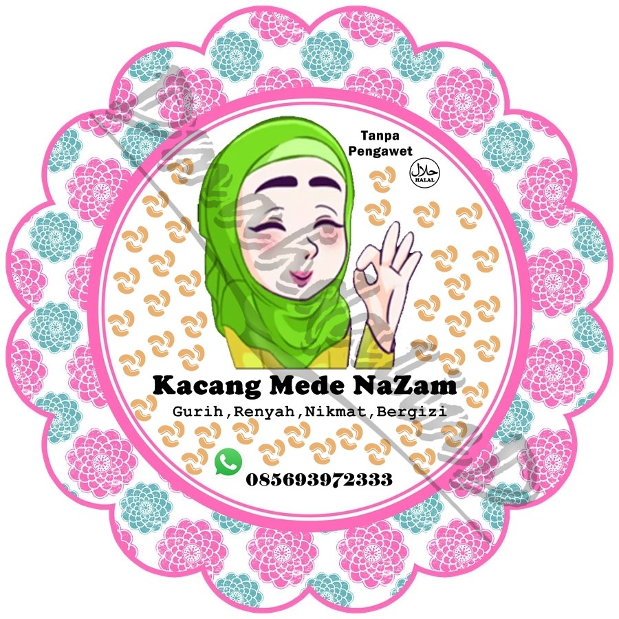 Desain Logo Toko Label Produk Kemasan Makanan Minuman Stiker Tempelan