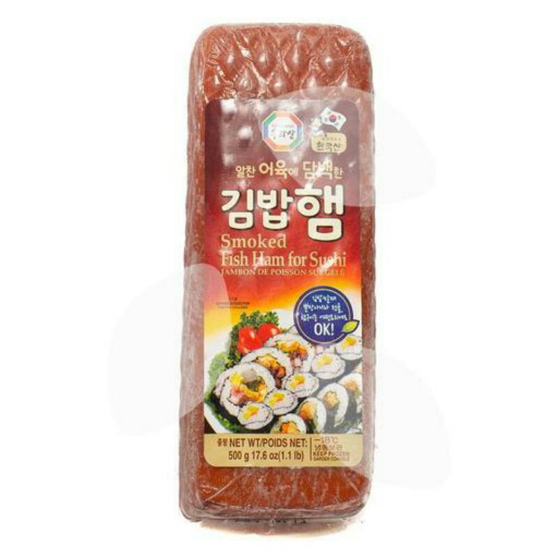 

surasang smoked fish ham for sushi 500gram