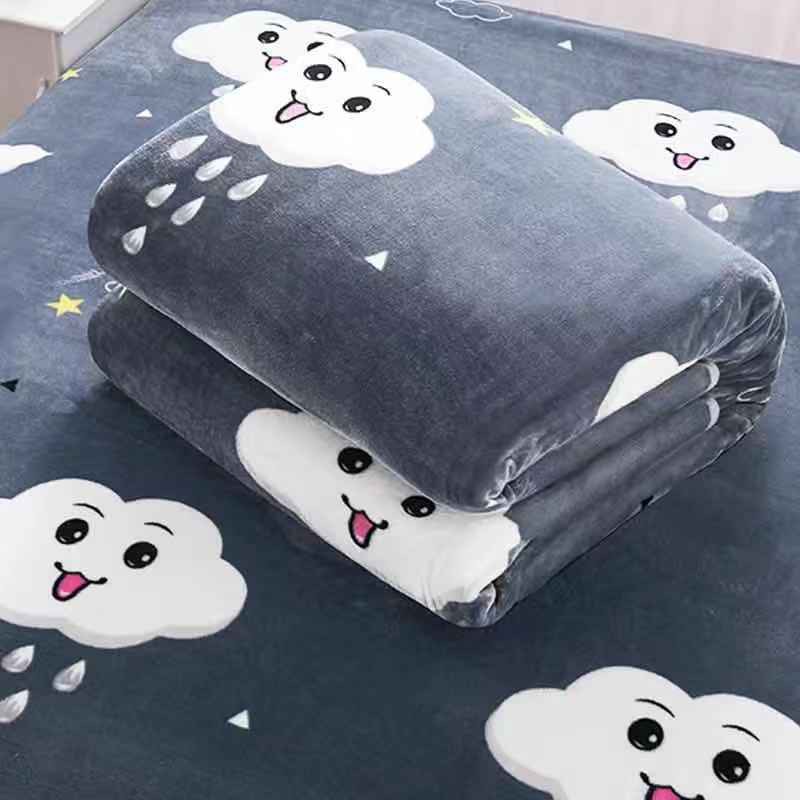 Selimut Bulu Halus Dewasa 150x200 Termurah Terlaris Motif Aesthetic New Arrival-Awan