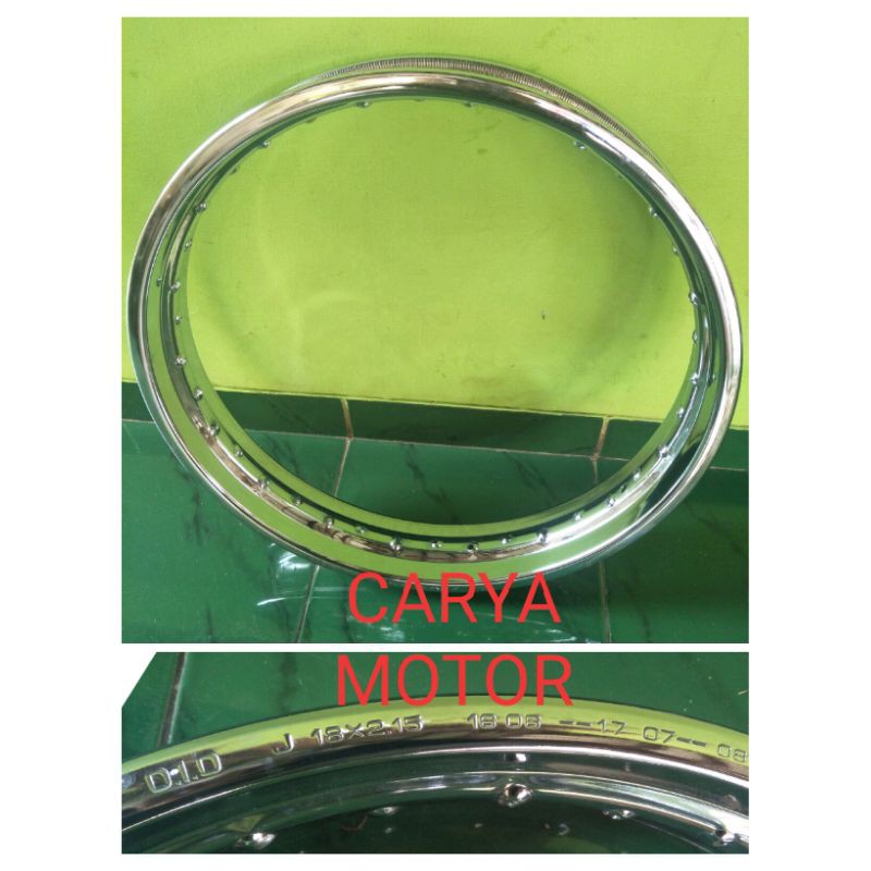 promo jual Velg pelek vleg kaleng besi ring 18-215 asli DID / AHM / S copotan bawaan motor terlaris 