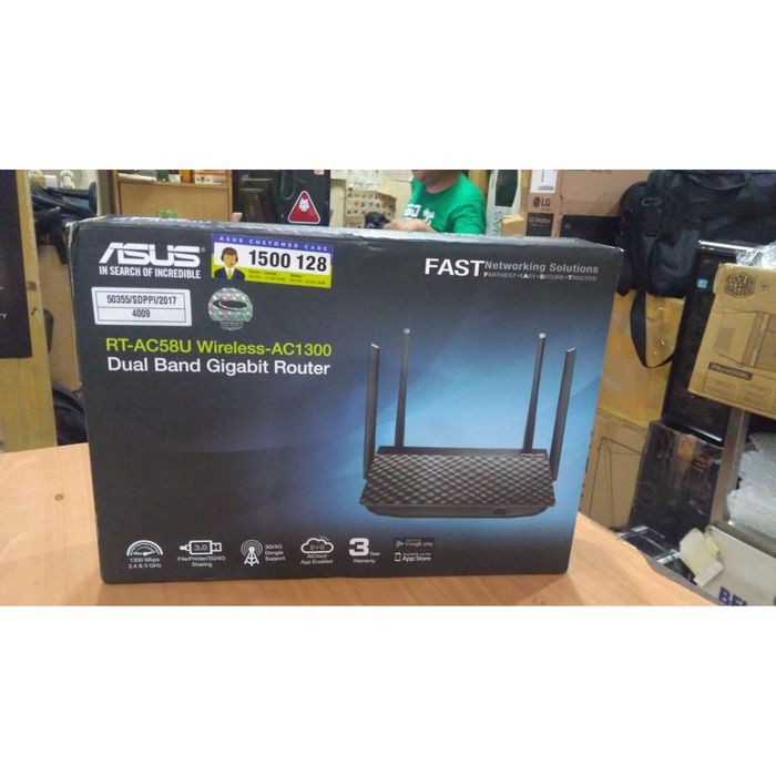 Penawaranspesial Asus RT AC58U Dual Band AC1300 WiFi Router with MU-MIMO streaming 4K Terlaris