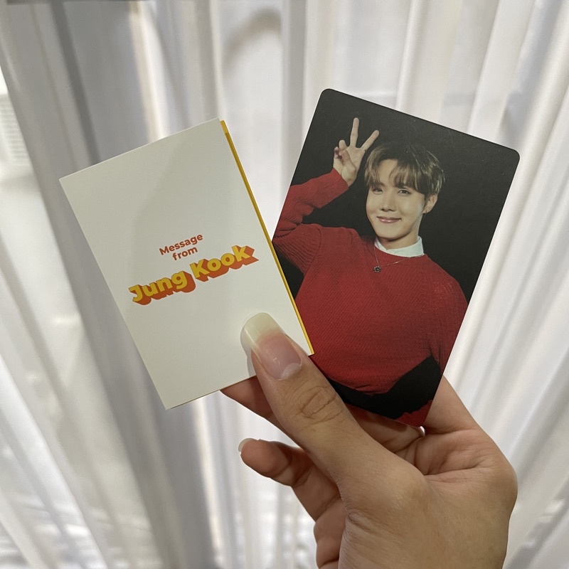 Message card Jungkook (Butter) &amp; MPC MOTS ON:E J-Hope