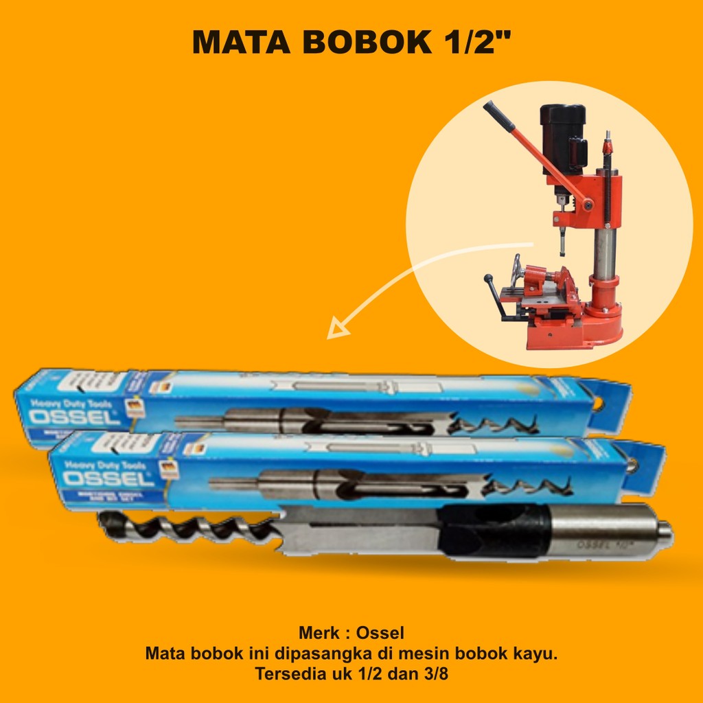AUGER BIT OSSEL MATA BOBOK 1/2" OSSEL MATA BOBOK KAYU