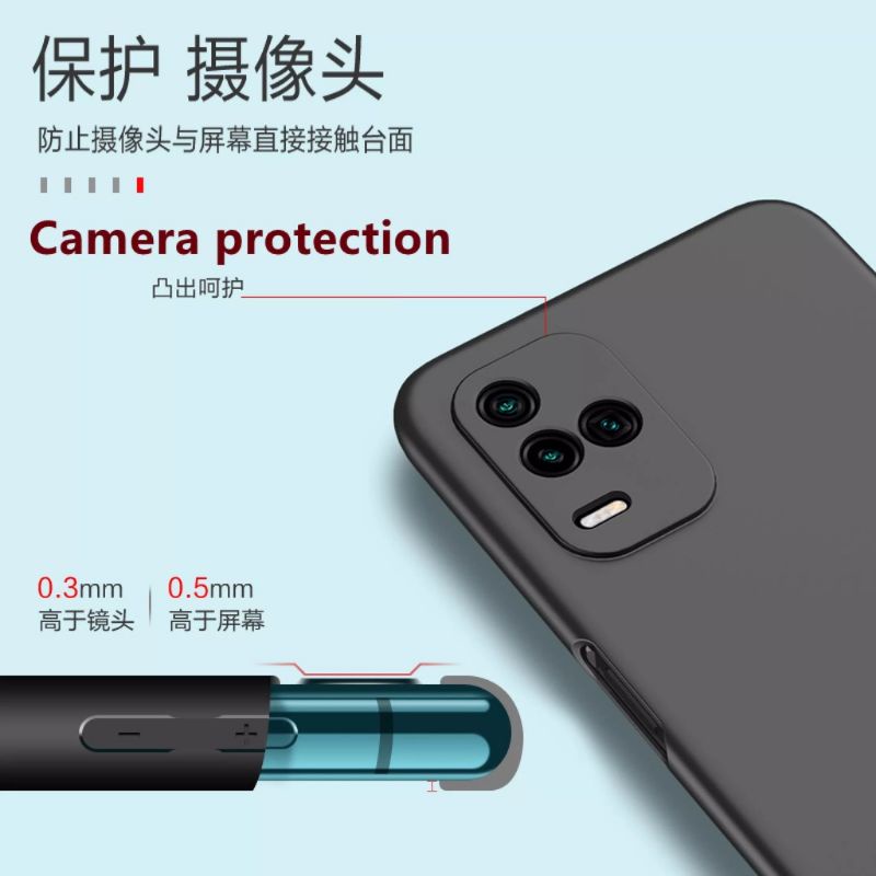 Case VIVO  Y21 Y21A Y21T Y33s Y33t T1 5G T1 PRO 5G Y75 5G Y21S Y20 Y12S Y20S Y15S V23 5G Y01 SoftCase Slim Black Premium Protect Kamera