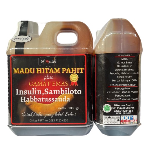 Madu Hitam Pahit plus Gamat emas 1 kg