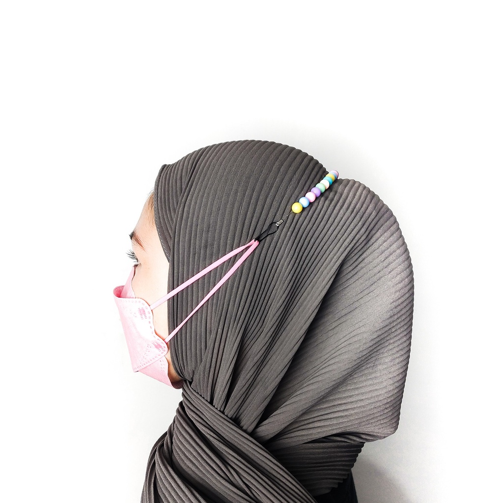 GOOD MADE - KONEKTOR MASKER MUTIARA | PENGAIT MASKER JILBAB | CONECTOR MOTE PREMIUM RAINBOW