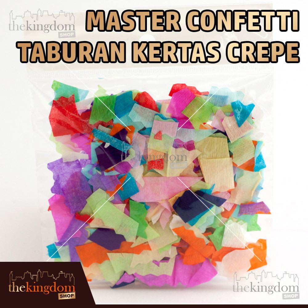 Master Confetti Taburan Kertas Crepe / Konfeti Krep