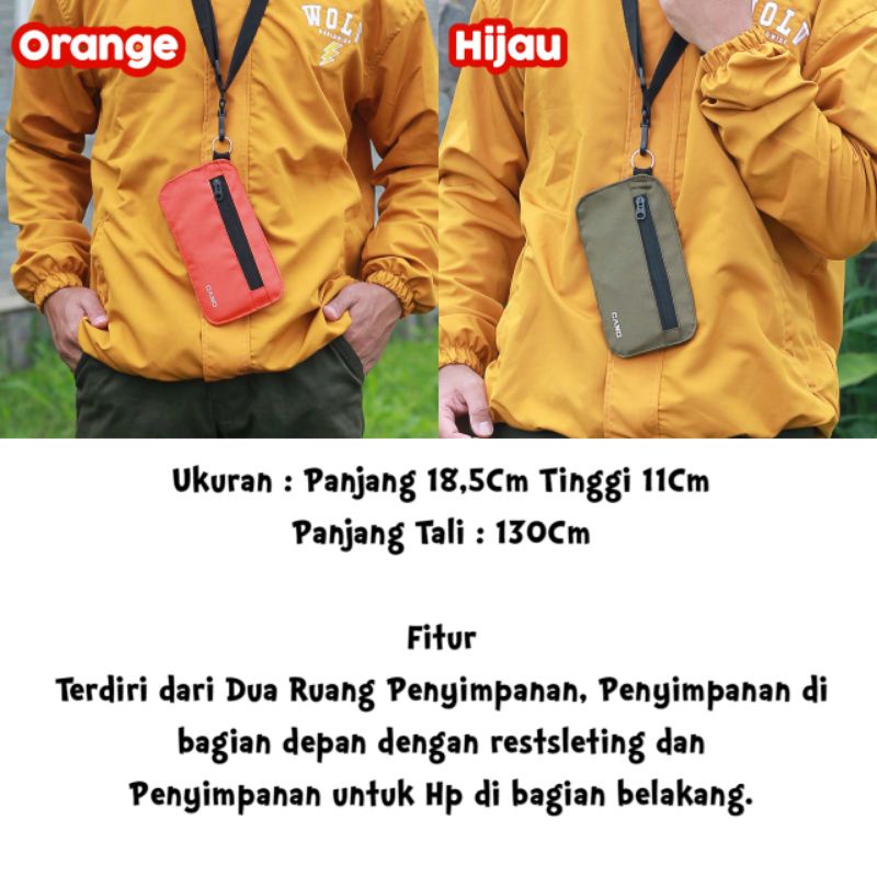 AUTHENTIC Dompet HP Hape Ponsel ID Card Holder Phone Hanging Wallet Kalung Gantung Leher Travel Pouch Multifungsi Wanita Pria Tas Hp Motif