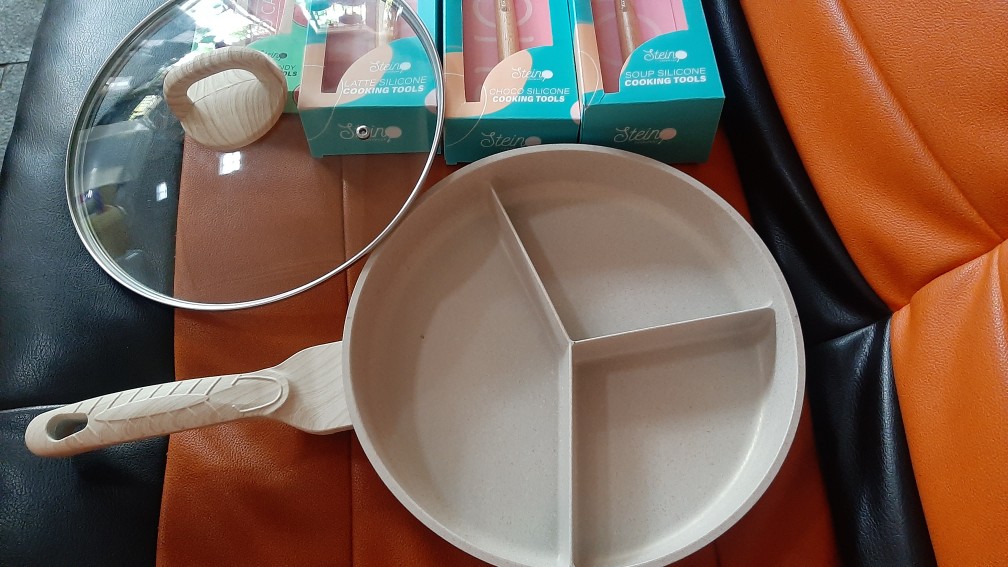 Stein Steincookware Venus Pan Panci Sekat 3 Venuspan 28cm Plus Tutup