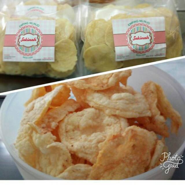 

Emping rasa bawang(asin) 500gr(mentah)