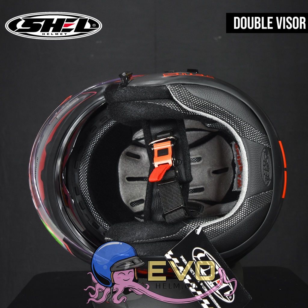 HELM HALF FACE SHEL ROVER SABER CARBON MOTIF LENGKAP ( ONGKIR 2KG SAJA )