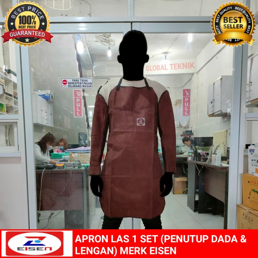 Jual EISEN Apron Las & lengan Safety Penutup Dada dan tangan Shopee