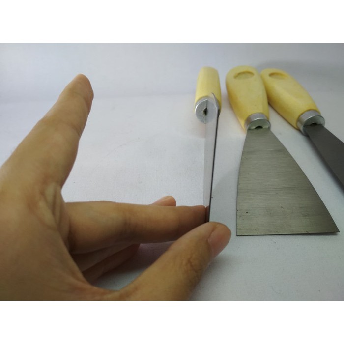 Scraper Pisau Kape Plamur Spatula Driwall set 3pcs 3&quot; 2&quot; 1&quot; 3 2 1 inch DRAMASHOP