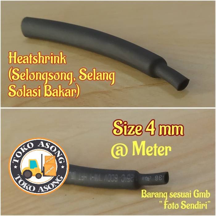 Heatshrink Selongsong Bakar 4 mm Heatsrink Selang Bakar selongsong