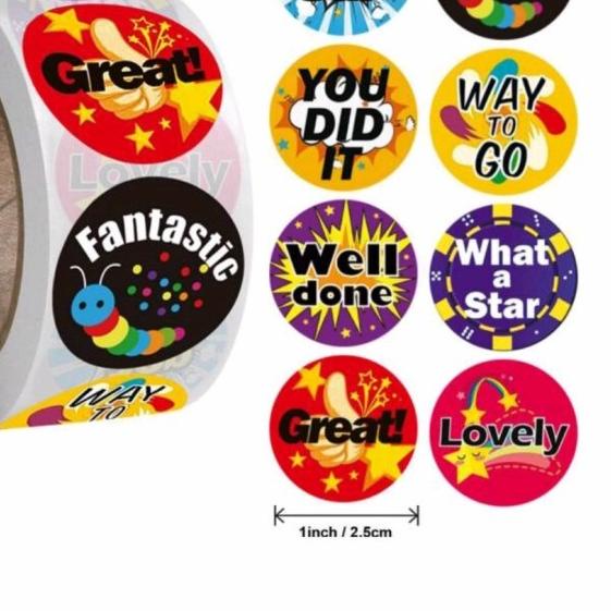 

✤ Stiker Reward Untuk Anak (isi 500pcs/roll) - GOOD BEHAVIOUR ➢