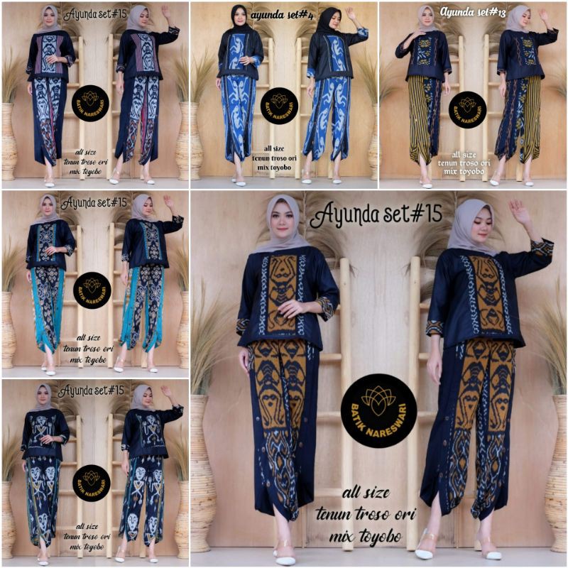 Set Tenun Wanita Terbaru Setelan Tenun Exclusive Baju Tenun Tenun Set Wanita AYUNDA SET TENUN