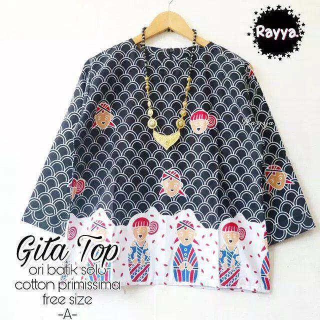 Blus Batik Jamu Top Premium