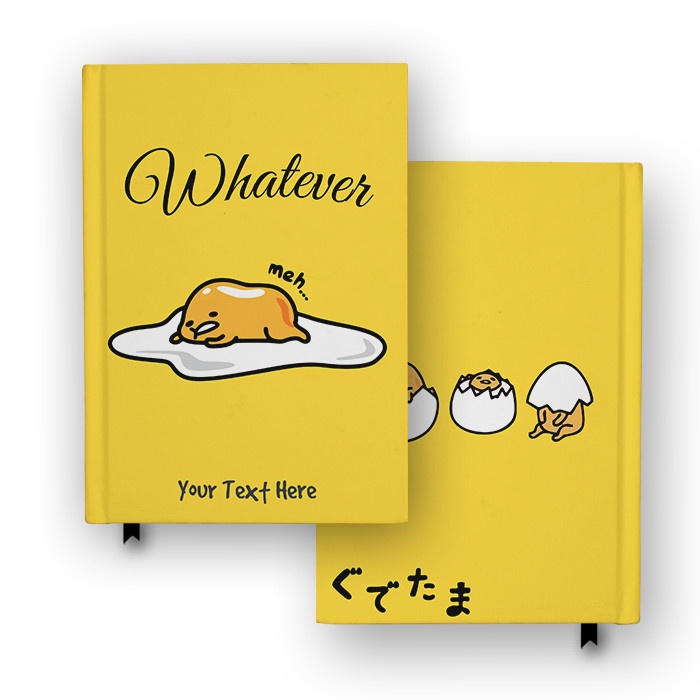

Buku Catatan Jurnal Gudetama Whatever Custom Nama Diary Notebook Agenda