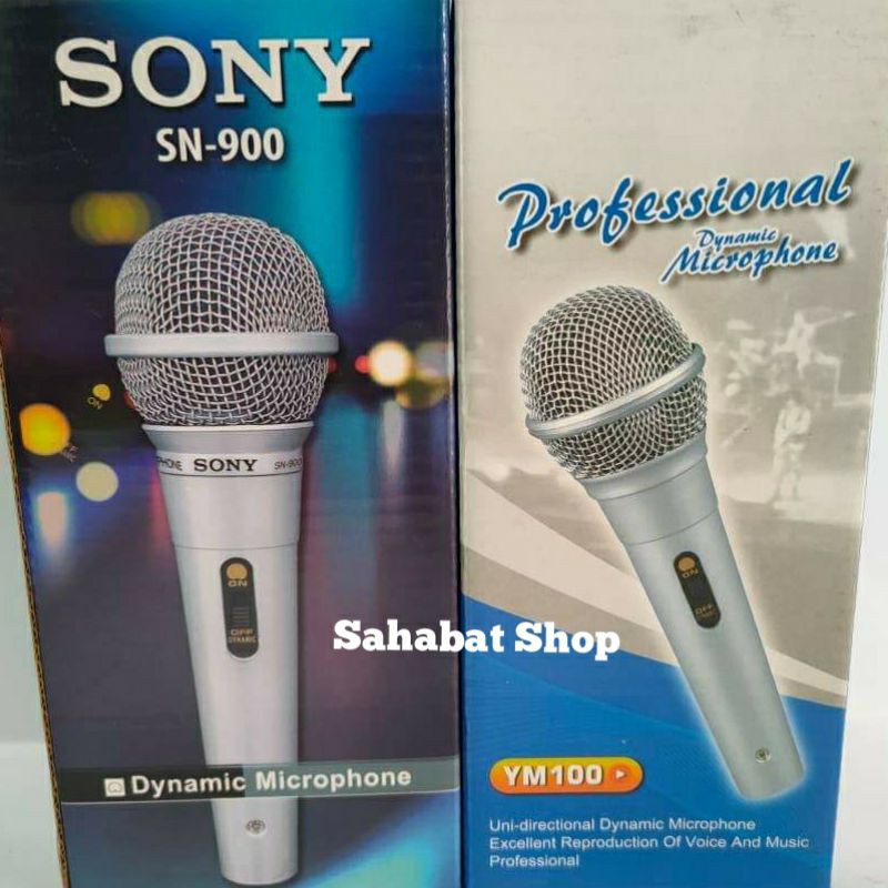 MIC MICROPHONE + KABEL YAMAHA SONY DYNAMIC MIC KARAOKE