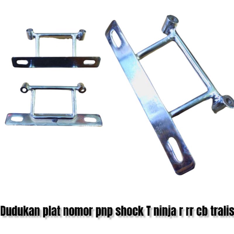 Dudukan plat nomor pnp shock T ninja r rr cb papan pangkon tralis plat motor