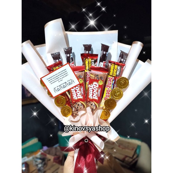 Bucket Chocolate versi CowokCewek/Hadiah Ultah Pacar/Kado Wisuda Cowok Cewek/Bucket Segala Acara