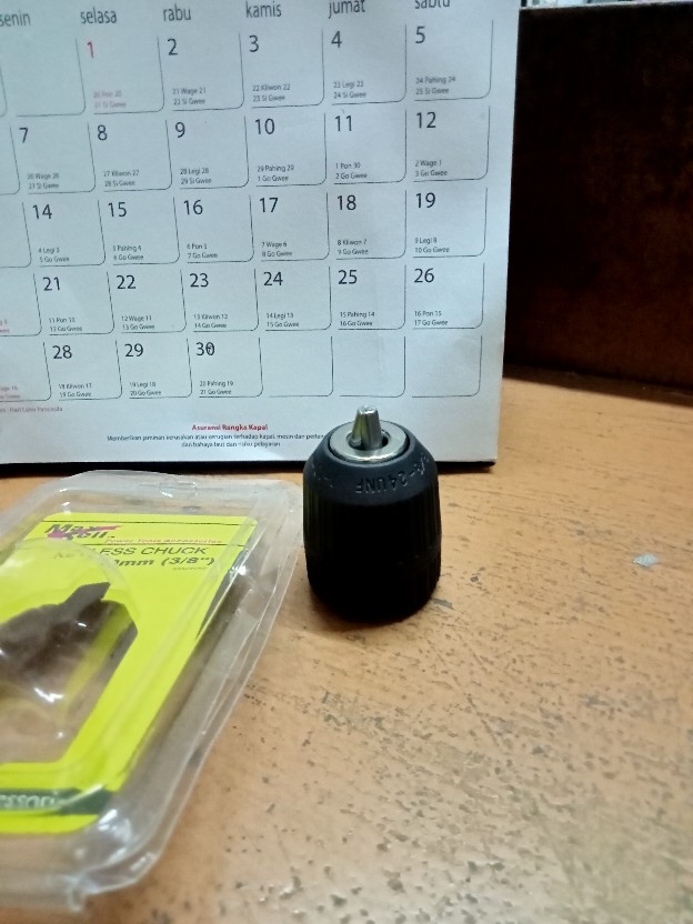 Keyless Drill Chuck - Maxsell Kepala Mesin Bor 10 Mm 3/8 Tanpa Kunci