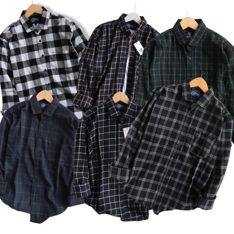 kemeja flanel lengan panjang original Saturday