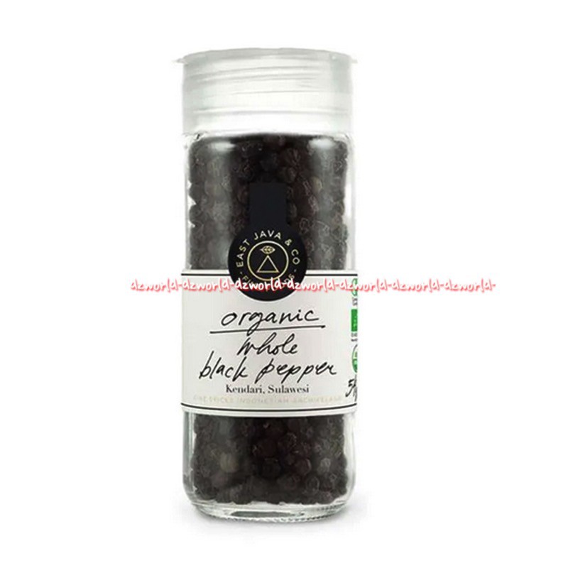 East Java Organic Whole Black Pepper Kendari Sulawesi 52gr Merica Hitam Bulat Eastjava