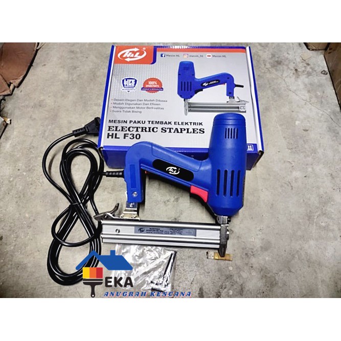 

H&L H & L HL F30 Staples Paku Tembak Elektrik Listrik Nailer Stapler TERMURAH EKA