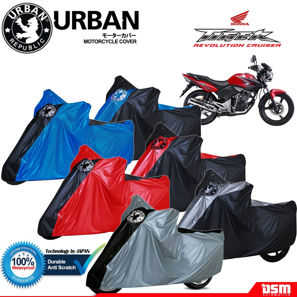 Urban / Cover Motor Honda Tiger 100% Waterproof / Aksesoris Motor Tiger / Cover Motor Premium  / DSM