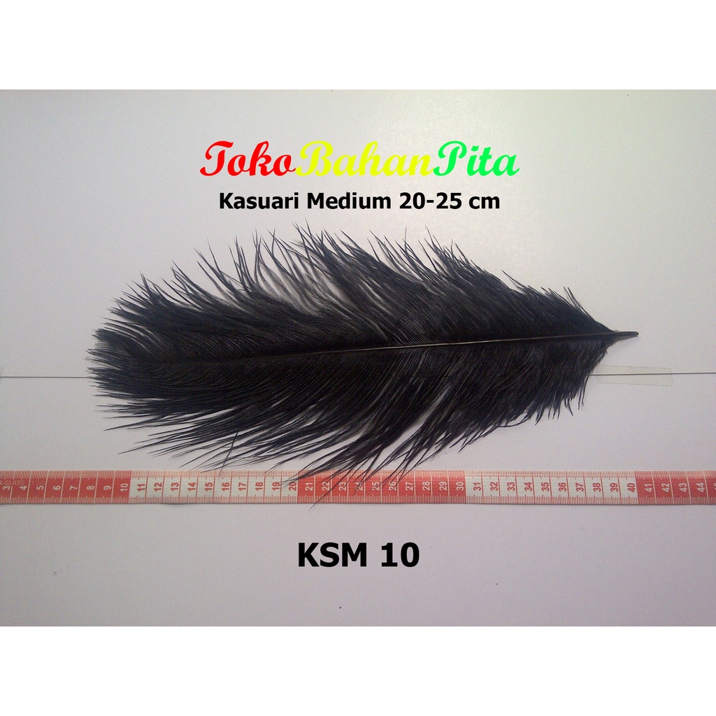 (1 HELAI) BULU DEKORASI 20-25cm KSM 10 | OSTRICH | BULU HIAS | BULU CRAFT | TOKO BAHAN PITA