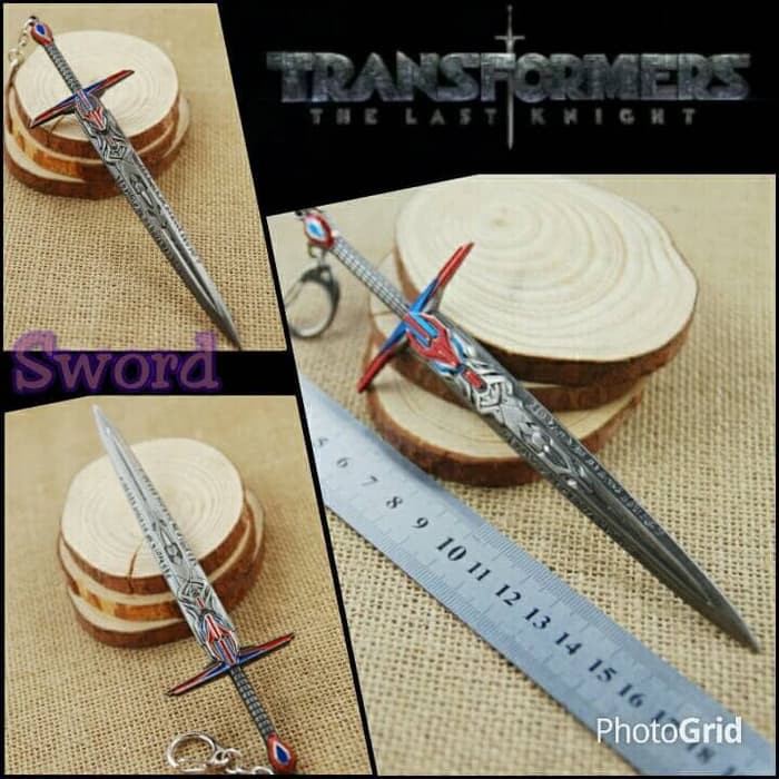 gantungan kunci pedang transformers - optimus prime sword