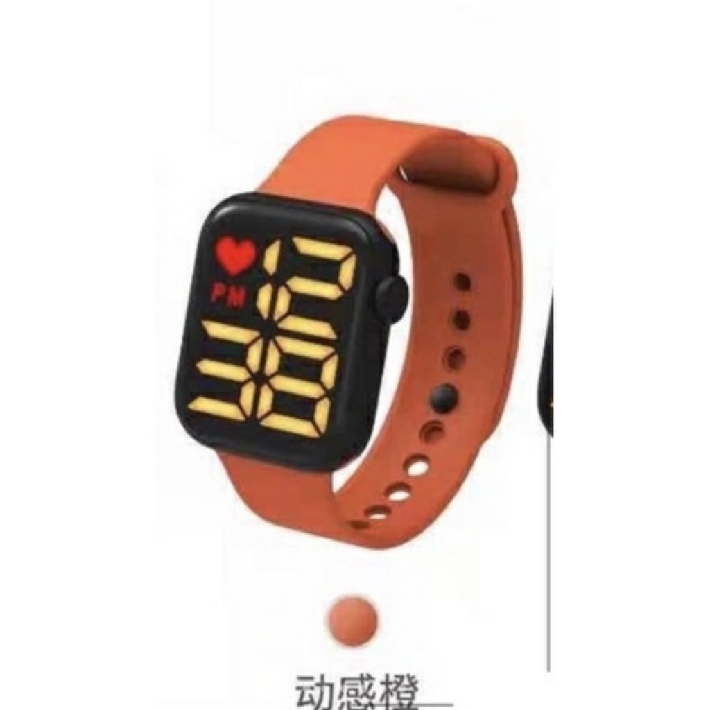 JAM TANGAN RUBBER DIGITAL SEGI HUSH PUPPIES GROSIR MURAH KARET SPORT LED PRIA WANITA COUPLE HP009