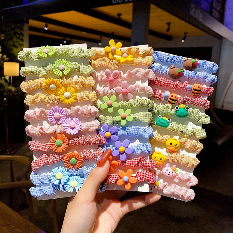 scrunchies karet anak viral ala korea model terbaru anak anak