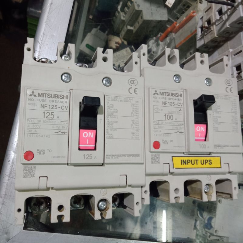 mccb breaker mitsubishi nf125- 100a 125a