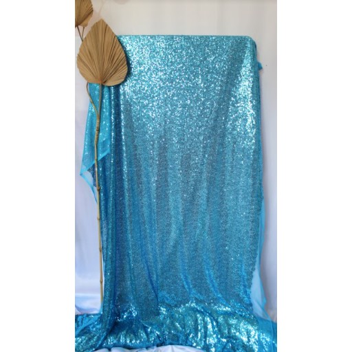 Kain Sequin Seribu Payet Blue