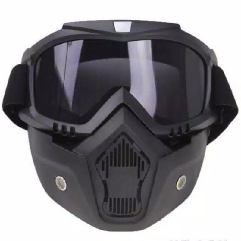 Kacamata gogle mask Google goggle motor helm TRABAS SUPERMOTO TRAIL RETRO CAFE RACER bogo klasik kacamata helm motor cross mx scott goggle motor kaca mata goggle inko kuning pelangi biru coklat silver rainbow 100% Safety Airsoft Google Mask Helm Masker