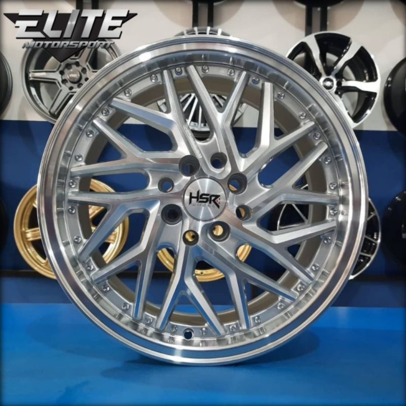 Velg Racing HSR Sepulu Ring 16x7 Lubang 4 Velg Mobil Jazz Yaris avanza