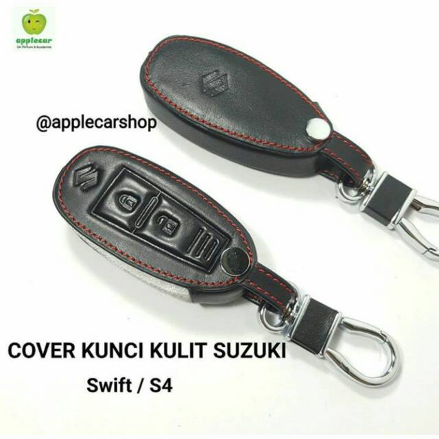 Sarung Kunci Kulit Cover Key /Leather Key Cover /Kondom Kulit Kunci Mobil Suzuki