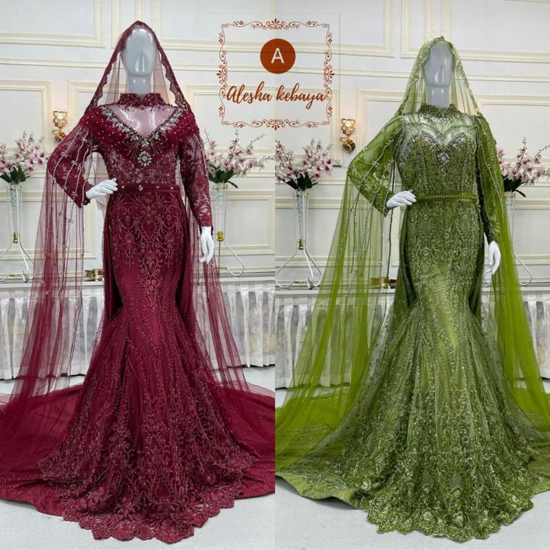 GAUN PENGANTIN DUYUNG FULL PAYET /WEDDING DRESS