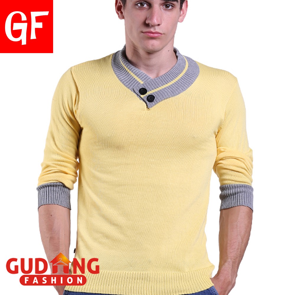 Sweater Rajut Polos Pria - SWE 990