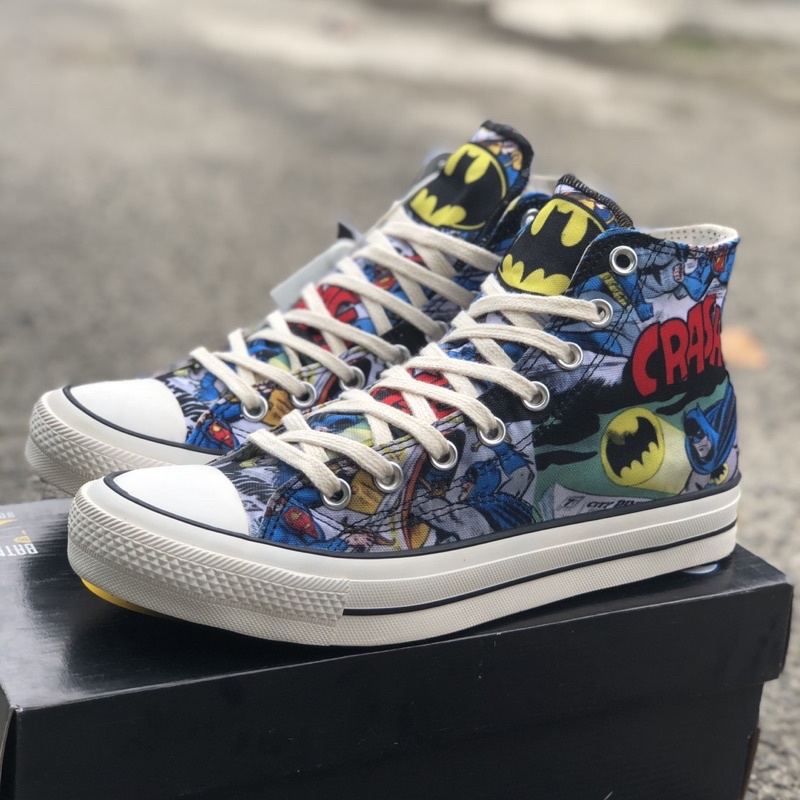 Sepatu CONVERSE all star x 70s hight motif Batman crash premium bnib quality